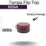TAMPA FLIP TOP P/ BISNAGA 30/60G ROSA