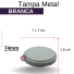 TAMPA METAL 74MM BRANCA