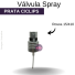 VALVULA B/15 SPRAY PRATA C/ CLIPS PRETO