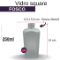 VIDRO SQUARE 250ML B/28 FOSCO