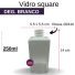 VIDRO SQUARE 250 ML B/28 DEG BRANCO