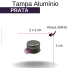 TAMPA ALUMINIO B/20 PRATA