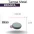 TAMPA METAL 38MM BRANCA