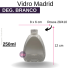 VIDRO MADRID 250ML DEG BRANCO B/28