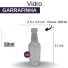 VIDRO GARRAFINHA B/18  - 50 ML LISO