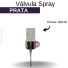 VALVULA B/18 SPRAY PRATA TP TRANSPARENTE
