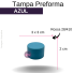 TAMPA PREFORMA B/28 AZUL BEBÊ