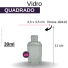 VIDRO QUADRADO 30 ML B/18