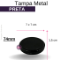 TAMPA METAL 74MM PRETA