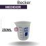 BECKER PLÁSTICO AZUL 250 ML (NALGON)