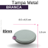 TAMPA METAL 85MM BRANCA
