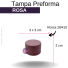 TAMPA PREFORMA B/28 ROSA