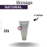 BISNAGA 15 ML BAIXA NATURAL COM TAMPA NATURAL